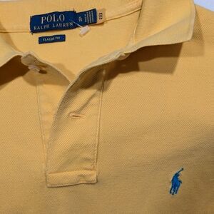 Polo by Ralph Lauren Classic-Fit Gold 2-Buttons Polo Golf Resort Shirt s…